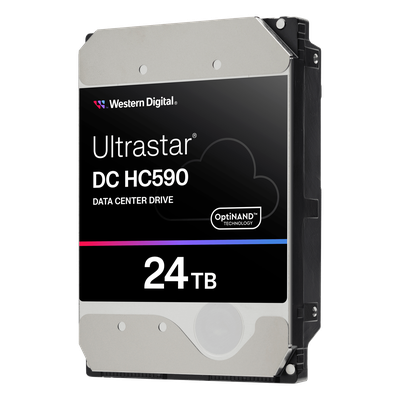 Disco Duro Ultrastar Data Center HC590 / 24TB CMR / Plataforma 11 Discos / HelioSeal Helio / 7200 RPM / SATA 6Gb/s SAS 12Gb/s / ePMR OptiNAND / ArmorCache WCD-WCE / 5 Años Garantía