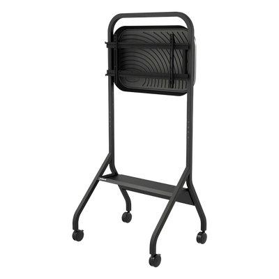 Carro Móvil para Pantalla Plana / 43" a 75"+ Displays / Altura Ajustable 49.8"-65.8" (126.5-167.1 cm) / Capacidad 150 lb (68 kg) / 4 Ruedas Dobles 4" (102 mm) / Gestión de Cableado Interno / Estructura Tubular / Incl