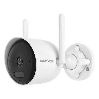 Bala IP 2 Megapixel / Lente 2.8 mm / Dual Light (30 mts IR + 30 mts Luz Blanca) / Wi-Fi 6 / ACUSENSE / Audio Bidireccional (Micrófono y Bocina) / IP66 / dWDR 