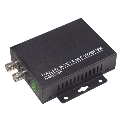 Convertidor de CVI, TVI, AHD, CVBS a HDMI, salida HDMI 1080P 60Fps / Bucle de salida CVBS / Soporta hasta 8MP CVI, 8MP TVI, 8MP AHD / Admite señal de entrada 960H / Incluye fuente de alimentación y cable BNC.