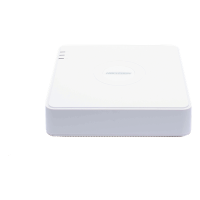 NVR 4 Megapixel (Compatible con Cámaras ACUSENSE) / 4 canales IP / 4 Puertos PoE /1 Bahía de Disco Duro / Salida de Vídeo Full HD