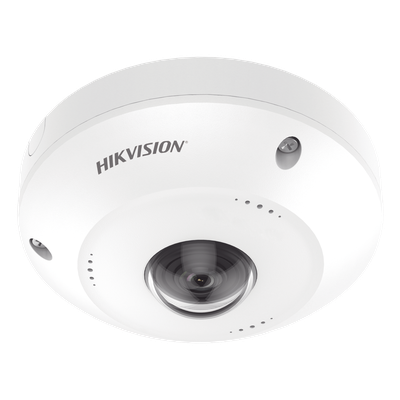 Fisheye IP 4 Megapixel / Panorámica 180° - 360° / Exterior IP67 / IK10 / PoE / Múltiples Vistas por iVMS-4200