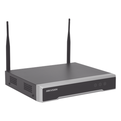 NVR 4 Megapixel / 8 canales IP / 1 Bahía de Disco Duro / 2 Antenas Wi-Fi / Salida de Vídeo Full HD