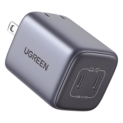 Cargador de 45W serie Nexode Mini | 2 Puertos USB-C de Carga Rápida | Tecnología GaN II | Power Delivery 3.0 | Quick Charge 4.0 | Chip Confiable y Carga Inteligente | Optimiza la Experiencia de Carga | Tecnología Thermal Guard