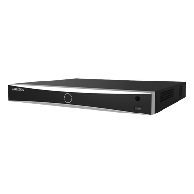 [Acusearch] NVR 12 Megapixel (4K) / 16 canales IP / AcuSense (Evita Falsas Alarmas) / Reconocimiento Facial / 2 Bahías de Disco Duro / HDMI en 4K / Sin Puertos PoE+ / Alarmas I/O