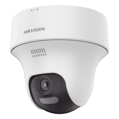 Turret PT  IP 2 Megapixel / Lente 2.8 mm / Dual Light (20 mts IR + 15 mts Luz Blanca) / Wi-Fi / IP54 / dWDR  / H.265 / Audio Bidireccional (Micrófono y Bocina) / Micro SD