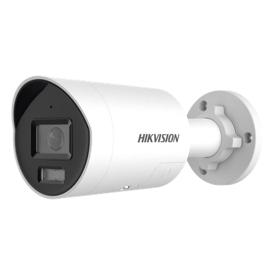 [Dual Light + ColorVu] Bala IP 8 Megapixel (4K) / Lente 2.8 mm / 40 mts IR + 40 mts Luz Blanca / Exterior IP67 / Luz Intermitente y Alerta de Audio / Micrófono Integrado / ACUSENSE / Metal / ACUSEARCH