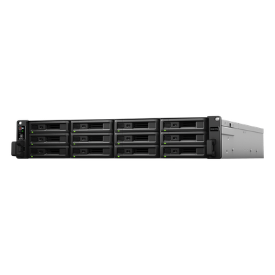 Servidor de Almacenamiento Synology RackStation RS3621RPxs | 12 Bahías | Procesador Intel Xeon D-1531 de 6 Núcleos | 8 GB DDR4 ECC | Expandible a 36 Bahías | Energía Redundante | Compatible con Virtualización y RAID.