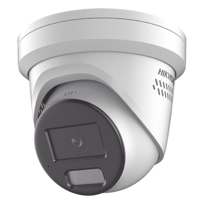 [Dual Light + ColorVu] Turret IP 8 Megapixel /  Lente 2.8 mm / 40 mts IR + 40 mts Luz Blanca / Exterior IP67 / Luz Intermitente y Alerta de Audio / Micrófono Integrado / Videoanaliticos (Filtro de Falsas Alarmas) / ACUSEARCH