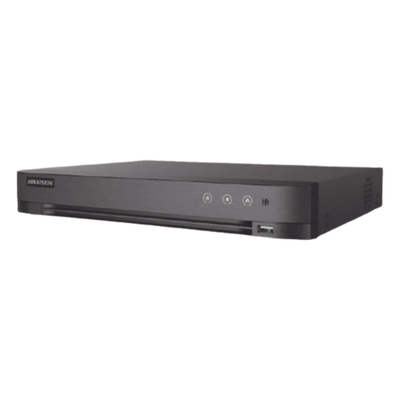 DVR 16 Canales TURBOHD + 8 Canales IP / 5 Megapixel Lite - 3K Lite / Salida Independiente HDMI - VGA / Audio de Dos Vías por Coaxitron / Reconocimiento Facial / ACUSENSE (Evita falsas alarmas) / 1 Bahía de Disco Duro / Salida de Video en Fu