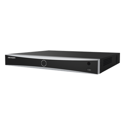 (ACUSENSE / Evita Falsas Alarmas) NVR 12 Megapixel (4K) / Reconocimiento Facial / 8 Canales IP / Base de Datos / 8 Puertos PoE+ / 2 Bahías de Disco Duro / Switch PoE 300 mts Modo Extendido 