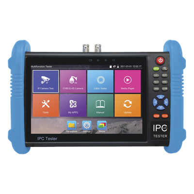 Probador de Vídeo Android con Pantalla LCD de 7" para IP ONVIF / HD-TVI (8MP), HD-CVI (8MP) y AHD (5MP) / Wi-Fi, Scanner IP, WiFi, entrada HDMI