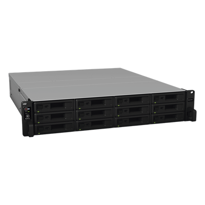 Servidor NAS para rack de 12 bahías / Expandible a 24 bahías / Hasta 288 TB / Doble fuente de poder