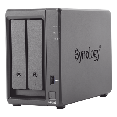 Servidor NAS de escritorio con 2 bahías / Expandible a 7 bahías / Hasta 112 TB 
