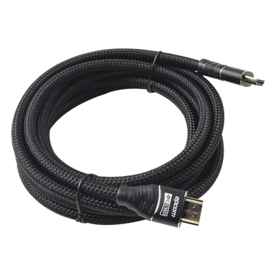 Cable HDMI Ultra-Resistente Redondo de 3m ( 9.8 ft ) Optimizado para Resolución 4K ULTRA HD 