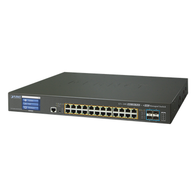 Switch Administrable L3 24 puertos 10/100/1000 Mbps c/Ultra PoE 400 Watts, 4 Puertos 10G SFP+