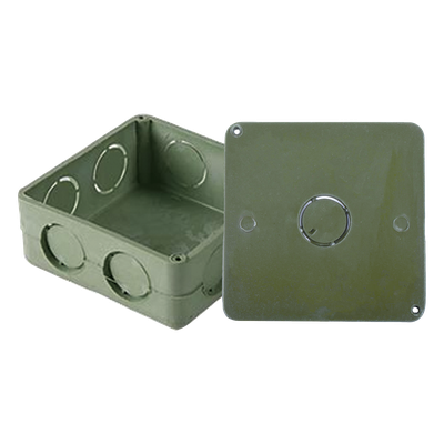  Caja Cuadrada y Tapa para Tubería PVC Conduit de 1".