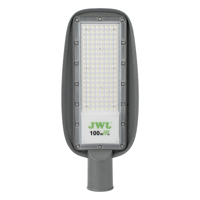 Luminaria LED  de 100 W / 100 - 265 V CA~50/60 Hz / Fotocelda  / Color Blanco/ Dimensiones 200 x 465 x 78 mm / Ángulo de Luz 135°.