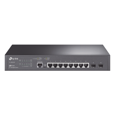 Switch JetStream SDN Administrable 8 puertos 10/100/1000 Mbps + 2 puertos SFP, administración centralizada OMADA SDN 