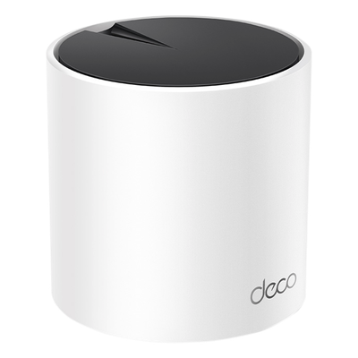 Router Inalámbrico MESH Interior para Hogar / Doble Banda Wi-Fi 6 AX3000 Mbps / 3 Puerto Gigabit WAN/LAN / 2 Antenas Internas / Administración Mediante la App Deco (iOS, Android) / Protección HomeShield