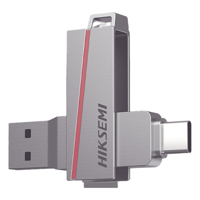 Memoria USB Dual de 256 GB / USB-C y USB-A / Transferencia de Alta Velocidad / Metálica / Compatible con Dispositivos Móviles, Windows, Mac y Linux