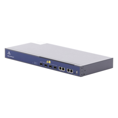 OLT Dual de 2 Puertos XGSPON/GPON / 4 Puertos Uplink (2 Puerto Gigabit RJ45 + 2 Puertos SFP/SFP+) / Hasta 512 ONUs