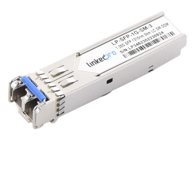 Transceptor Óptico SFP (Mini-Gbic) / Monomodo 1310 nm / 1.25 Gbps / 1000BASE-EX / Conectores LC/UPC Dúplex / DDM / Hasta 40 km 
