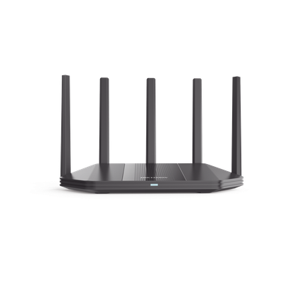Router Inalámbrico / Wifi 6 / Hasta 1800 Mbps / MESH / Doble Banda AC (2.4 GHz y 5 GHz) / 4 Puertos 1000 Mbps /  5 Antenas Omnidireccional / Interior / Beamforming Optimizado /  Administración Gratuita desde la Nube