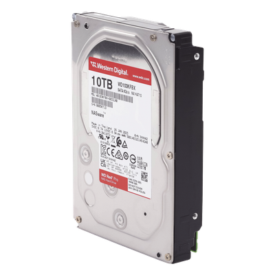 Disco Duro Red Pro de 10TB / 7200 RPM / Optimizado para NAS / Uso 24-7 / 5 Años de Garantia