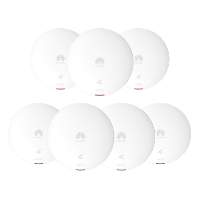 Kit de 7 - Punto de Acceso Wi-Fi 6 /  1.775 Gbps / MU-MIMO 2x2:2 (2.4GHz y 5GHz) / Smart Antenna 20% más cobertura / Instalación en techo y pared / Seguridad WP3 / Con Administración Gratuita desde la Nube