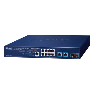 Switch Administrable Capa 3, 8 Puertos de 2.5G BASE-T, 2 Puertos de 10 G BASE-T, 2 Puertos SFP de 10 G 