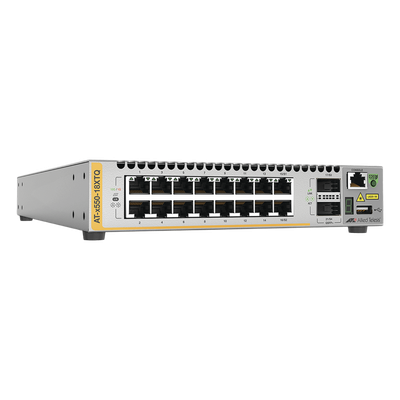 Switch Stackeable Inteligente 10 Gigabit Capa 3, 16 puertos 10 G BaseT + 2 puertos 40 G QSFP
