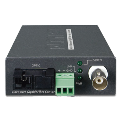 Kit Convertidor de Medios de Video Sobre Fibra Gigabit WDM-SC, Monomodo a 20 km, Tipo de Video AHD/TVI/CVI/CVBS