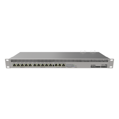 RB1100AHx4, CPU 4 Núcleos, 13 Puertos Gigabit Ethernet, 1 GB Memoria, Licencia Nivel 6