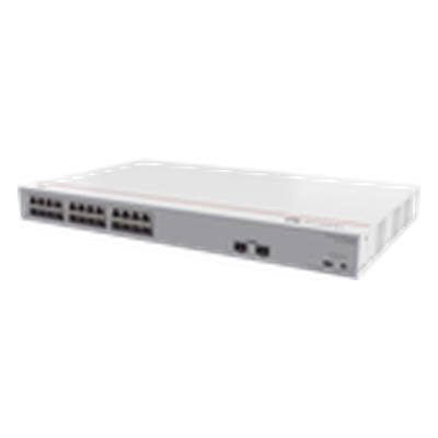 Switch Gigabit No Administrable PoE / 24 puertos 10/100/1000 Mbps (PoE) / 2 Puertos SFP Uplink / 124W