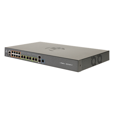 Switch PoE cnMatrix EX2016M-P de 16 puertos (8x 802.3af/at Gigabit, 6x 802.3bt 2.5 Gigabit, 2x SFP+), Capa 3, 240 W, gestión en la nube