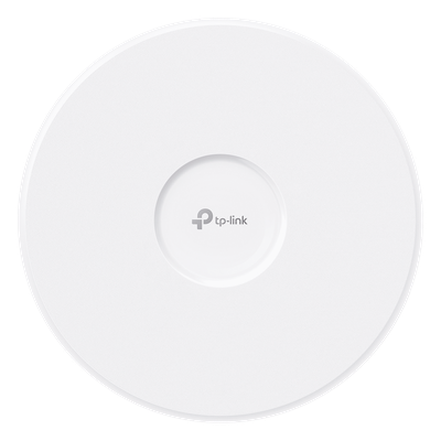 Punto de Acceso Omada / Wi-Fi 7 BE22000 MU-MIMO 4x4 / 2 Puertos 10 Gbps / Mesh Omada / Operaciones Multiencale (MLO) / Configuración por Controlador o Stand-Alone / Para Montaje en Techo/pared / Alimentación PoE++