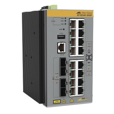 Switch Industrial Capa 3, 16x 10/100/1000T PoE+, 4x 100/1000X SFP (TAA compliant)