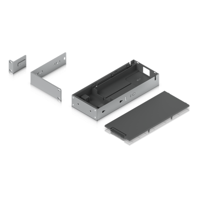 Kit para instalar en rack switches USW-PRO-MAX-16-POE o USW-PRO-MAX-16, 1UR, con base para fuente de alimentación y cable