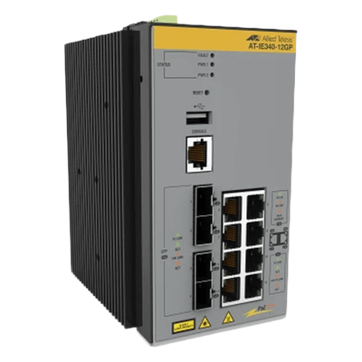 Switch Industrial PoE+ Capa 3 D/8 Puertos 10/100/1000 PoE af/at, 4 x SFP