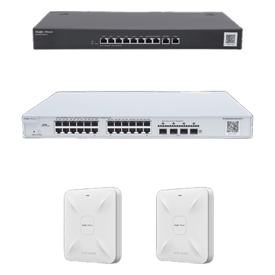 Solución Completa de Red para hasta 350 Clientes y hasta 4 servicios de Internet., Ideal para Iniciar un Proyecto de Hotelería u Oficina
