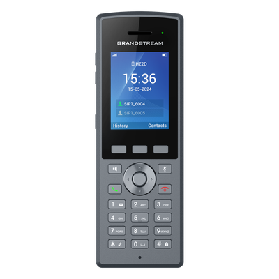 Teléfono Inalámbrico DECT HD Reforzado DP735 / 20 Cuentas SIP / Pantalla TFT LCD 2.4 Pulgadas / Alcance 400 m Exteriores / IP67 / Audio Full HD / Batería 2000 mAh / Compatible con Estaciones Base DP750, DP752, DP755