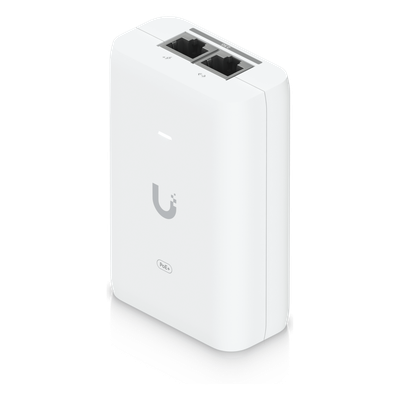 Adaptador PoE+ 2.5G / hasta 30 W / 48V 0.65A / (2) Puertos RJ45 MultiGigabit 2.5G / Salida PoE+ / LED Indicador / Ideal para APs UniFi WiFi 7 / / Protección contra Sobretensiones