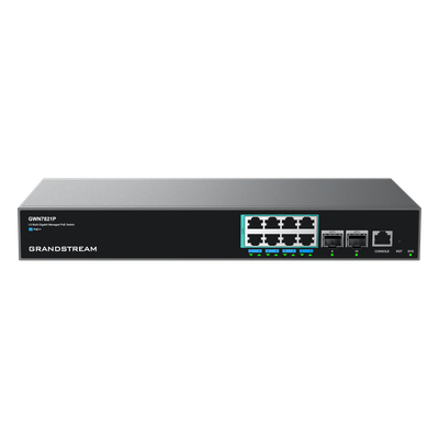 Switch PoE Multigigabit Capa 3 / 8 Puertos Ethernet 2.5 G / 2 Puertos SFP+ / PoE++ Dinámico / IPv6 e IPv4 / VLAN Avanzada / QoS / Stacking hasta 4 Dispositivos / Administración Local y en la Nube