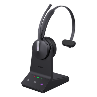 Diadema Inalámbrica WH64 Mono de Yealink con Certificación Teams y Altavoces de 30 mm para Audio HD