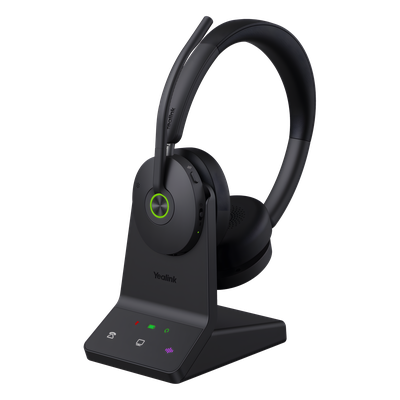 Diadema Inalámbrica WH68 de Yealink con ANC Híbrida y Conectividad Dual DECT Bluetooth