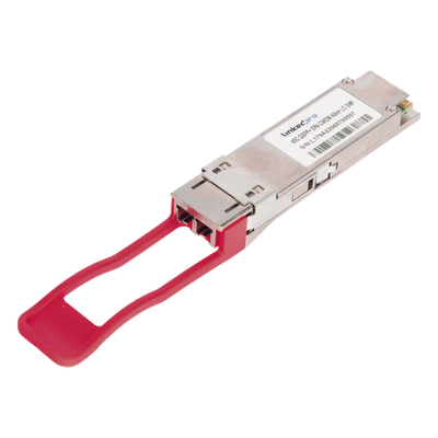 Transceptor Óptico QSFP28 (Mini-Gbic) / Multimodo 850 nm / 100 Gbps / Conectores LC/UPC Dúplex / DDM / Hasta 100 m
