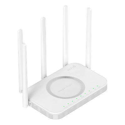 Router ONU GPON/EPON Wi-Fi 6 / 3000 Mbps (2.4 GHz + 5 GHz) / Puerto PON SC/UPC / 4 Puertos Gigabit LAN/WAN / Puerto USB 2.0 / 5 Antenas Externas / Mesh / 192 Clientes