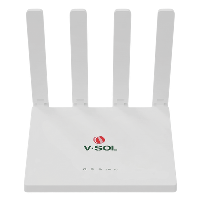 Router Inalámbrico WiFi 6 / 1 Puerto WAN Gigabit / 3 puertos LAN Gigabit/ Soporta MESH con las ONUs WiFi 6 de V-SOL 