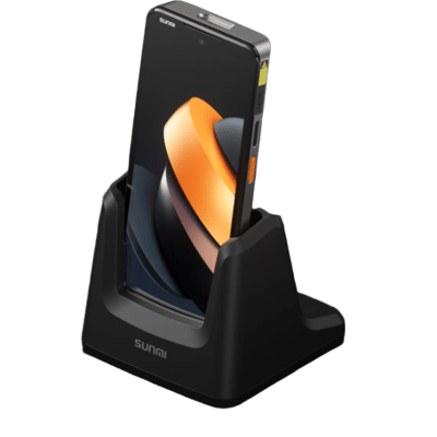 Base de Carga Individual / Docking Station / Pogo Pins / Compatible SUNMI L3 / Protección USB-C / Antideslizante / LED Indicador